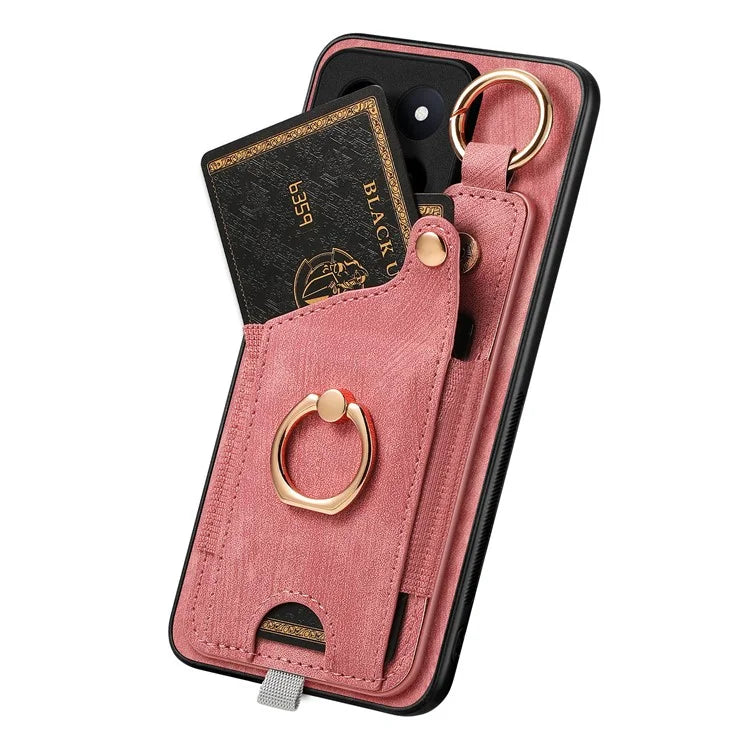 For Xiaomi 14 Pro Case Shockproof Retro Leather Phone Back Cover with Card Slot