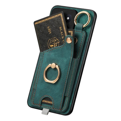 For Xiaomi 14 Pro Case Shockproof Retro Leather Phone Back Cover with Card Slot