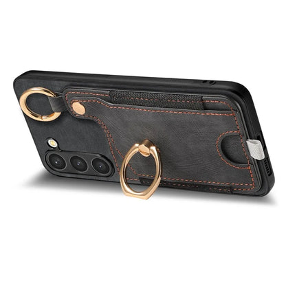 For Samsung Galaxy S24 Cell Phone Case Scratch-resistant Cover with Ring Kickstand