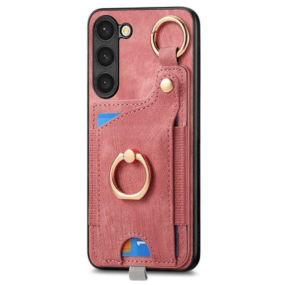 For Samsung Galaxy S24 Cell Phone Case Scratch-resistant Cover with Ring Kickstand
