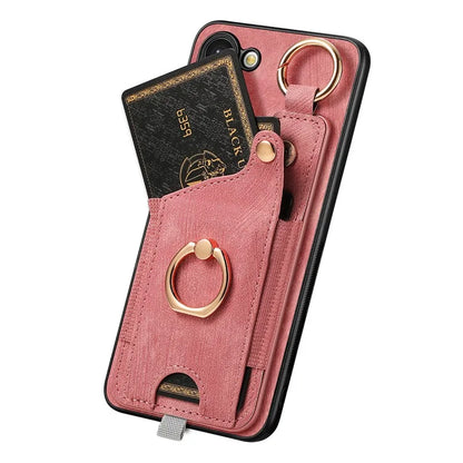 For Samsung Galaxy S24 Cell Phone Case Scratch-resistant Cover with Ring Kickstand