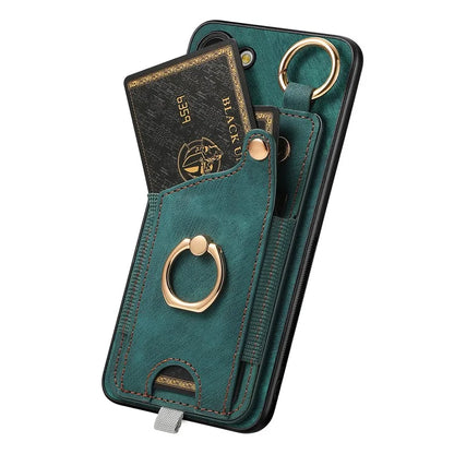 For Samsung Galaxy S24 Cell Phone Case Scratch-resistant Cover with Ring Kickstand