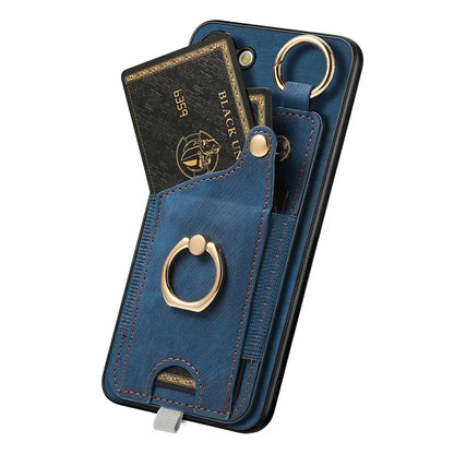 For Samsung Galaxy S24 Cell Phone Case Scratch-resistant Cover with Ring Kickstand