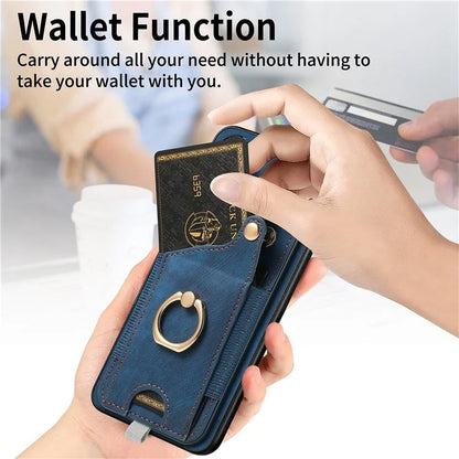 For Samsung Galaxy S24 Cell Phone Case Scratch-resistant Cover with Ring Kickstand