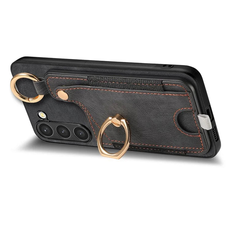 For Samsung Galaxy S23 Case Leather Card Holder Phone Protector