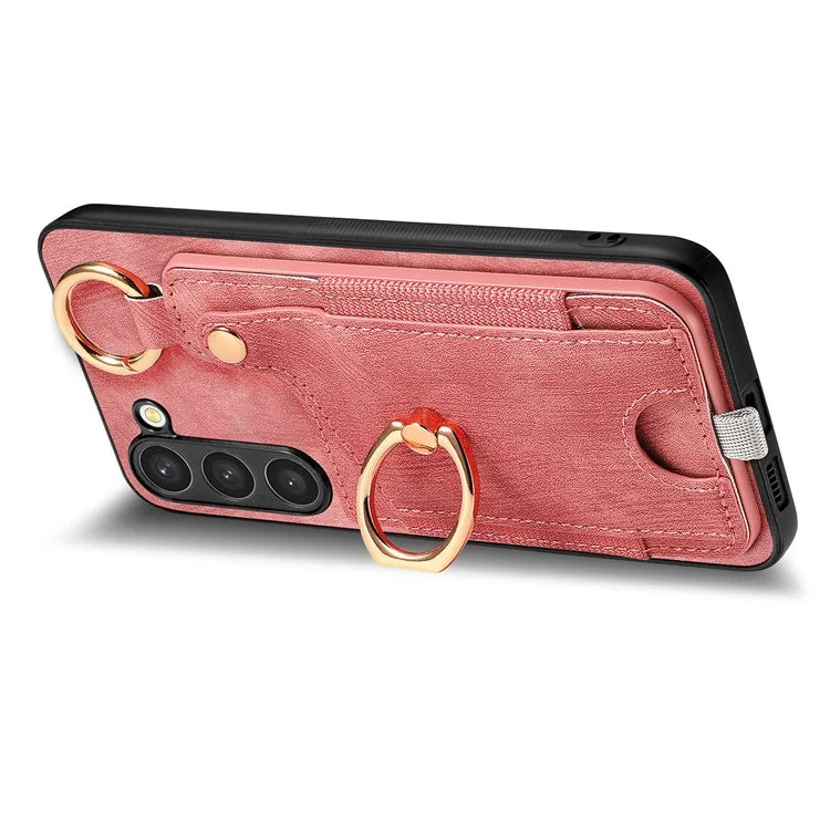 For Samsung Galaxy S23 Case Leather Card Holder Phone Protector