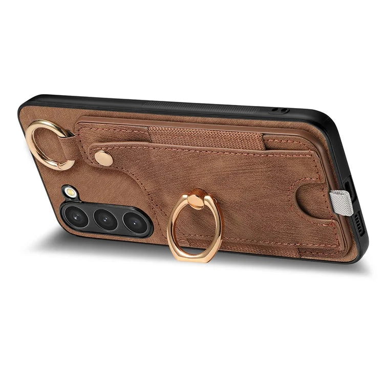 For Samsung Galaxy S23 Case Leather Card Holder Phone Protector