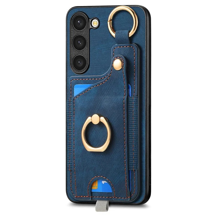 For Samsung Galaxy S23 Case Leather Card Holder Phone Protector