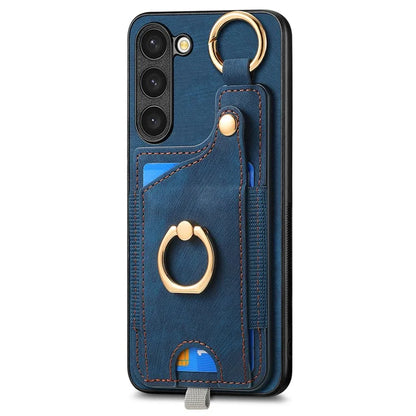 For Samsung Galaxy S23 Case Leather Card Holder Phone Protector