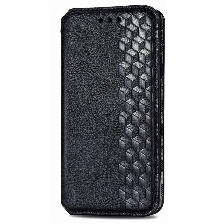 For Xiaomi 14 Pro Case Leather Stand Phone Cover with Rhombus Pattern