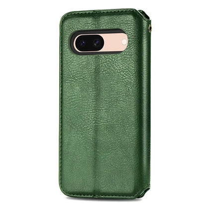 For Google Pixel 8a Case Rhombus Pattern Anti-fall PU Leather Phone Cover