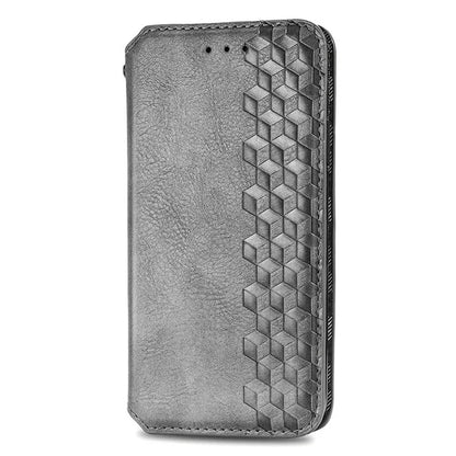 For Xiaomi Redmi Note 13 Pro 5G / Poco X6 5G Magnetic Case Card Holder Rhombus Imprinted Phone Cover