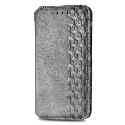 For Oppo A79 5G / A2 5G Magnetic Case Wallet Leather Phone Cover with Rhombus Pattern