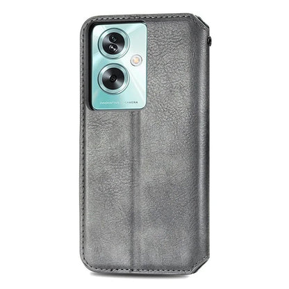 For Oppo A79 5G / A2 5G Magnetic Case Wallet Leather Phone Cover with Rhombus Pattern
