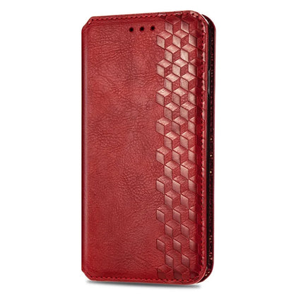 For Oppo A79 5G / A2 5G Magnetic Case Wallet Leather Phone Cover with Rhombus Pattern
