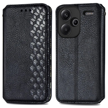 For Xiaomi Redmi Note 13 Pro+ 5G Cover Rhombus Imprinted Leather Phone Case
