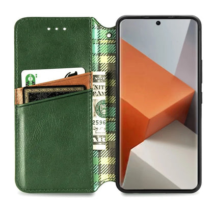 For Xiaomi Redmi Note 13 Pro+ 5G Cover Rhombus Imprinted Leather Phone Case