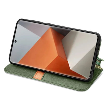 For Xiaomi Redmi Note 13 Pro+ 5G Cover Rhombus Imprinted Leather Phone Case