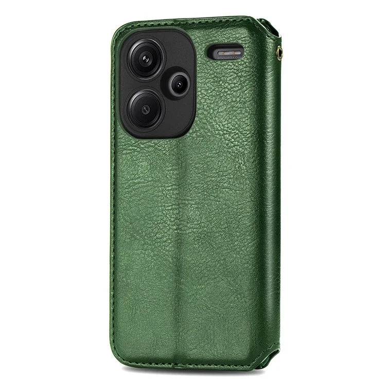 For Xiaomi Redmi Note 13 Pro+ 5G Cover Rhombus Imprinted Leather Phone Case