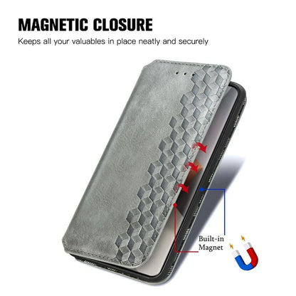 For Xiaomi Redmi Note 13 Pro+ 5G Cover Rhombus Imprinted Leather Phone Case