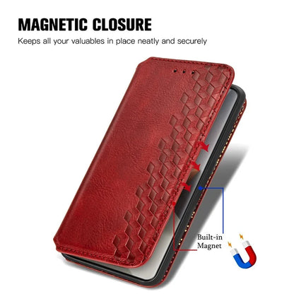 For Xiaomi Redmi Note 13 Pro+ 5G Cover Rhombus Imprinted Leather Phone Case