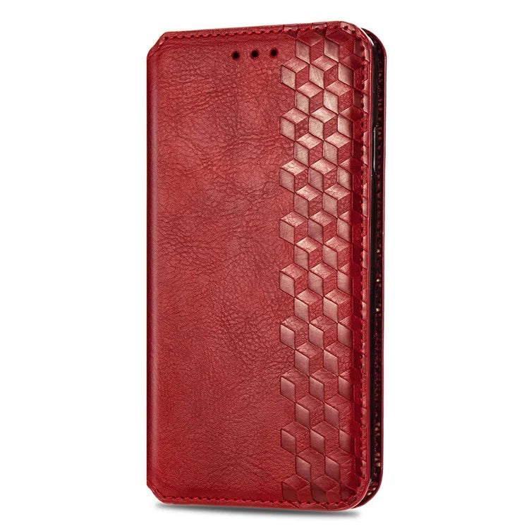 For Xiaomi Redmi Note 13 Pro+ 5G Cover Rhombus Imprinted Leather Phone Case
