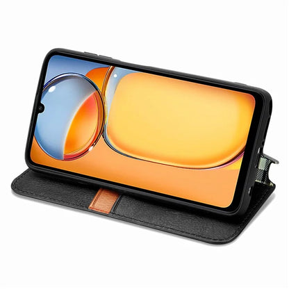 For Xiaomi Redmi 13C 4G / Poco C65 4G Case Drop-proof Rhombus Pattern Wallet Phone Cover