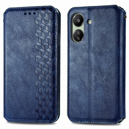 For Xiaomi Redmi 13C 4G / Poco C65 4G Case Drop-proof Rhombus Pattern Wallet Phone Cover