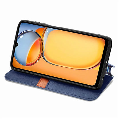 For Xiaomi Redmi 13C 4G / Poco C65 4G Case Drop-proof Rhombus Pattern Wallet Phone Cover
