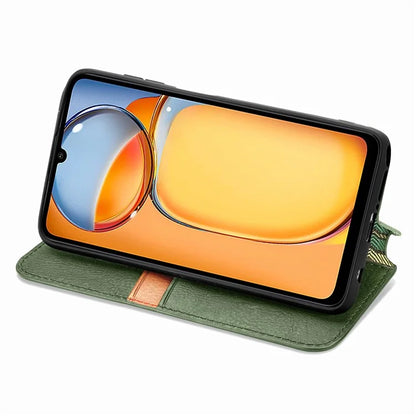 For Xiaomi Redmi 13C 4G / Poco C65 4G Case Drop-proof Rhombus Pattern Wallet Phone Cover