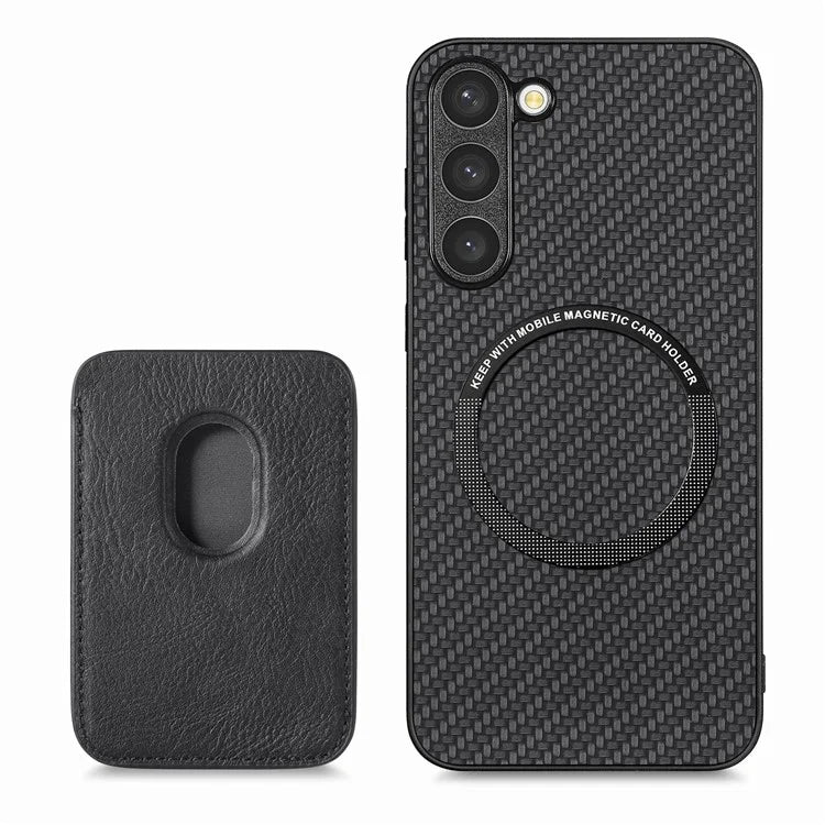For Samsung Galaxy S23 Case Anti-fall PU+PC+TPU Shell with Magnetic Card Slots