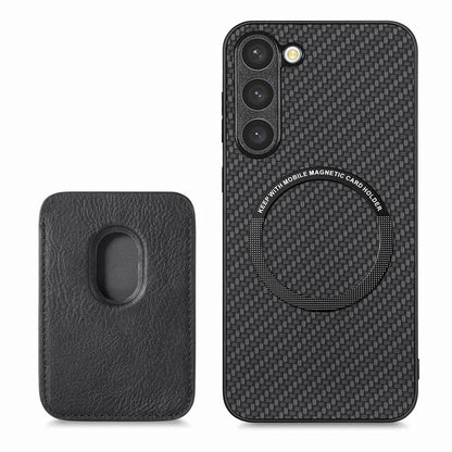 For Samsung Galaxy S23 Case Anti-fall PU+PC+TPU Shell with Magnetic Card Slots