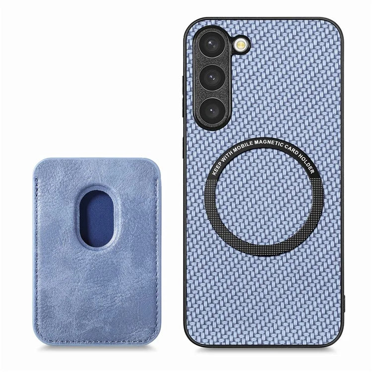 For Samsung Galaxy S23 Case Anti-fall PU+PC+TPU Shell with Magnetic Card Slots