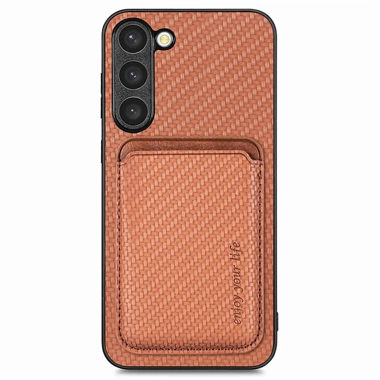 For Samsung Galaxy S23 Case Anti-fall PU+PC+TPU Shell with Magnetic Card Slots