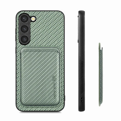 For Samsung Galaxy S23 Case Anti-fall PU+PC+TPU Shell with Magnetic Card Slots