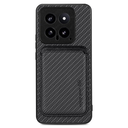 For Xiaomi 14 Case PU+PC+TPU Magnetic Detachable Card Holder Phone Back Cover