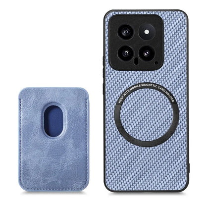 For Xiaomi 14 Case PU+PC+TPU Magnetic Detachable Card Holder Phone Back Cover