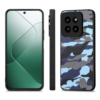 For Xiaomi 14 Pro Cell Phone Case PU Leather Coated PC+TPU Precise Cutout Cover