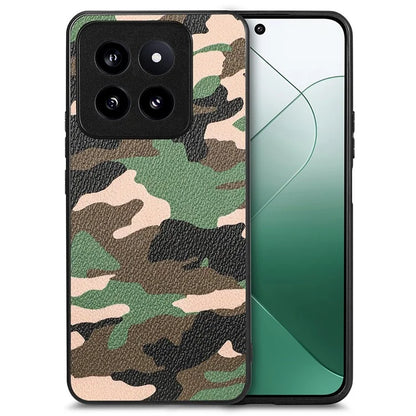 For Xiaomi 14 Pro Cell Phone Case PU Leather Coated PC+TPU Precise Cutout Cover