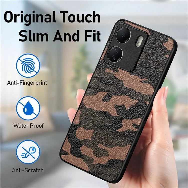 For Xiaomi Redmi 13C 4G / Poco C65 4G Cell Phone Case Camouflage Drop-proof Cover with Precise Lens Cutout