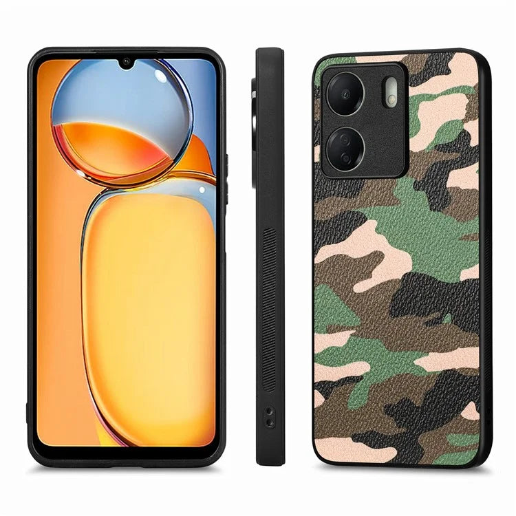 For Xiaomi Redmi 13C 4G / Poco C65 4G Cell Phone Case Camouflage Drop-proof Cover with Precise Lens Cutout