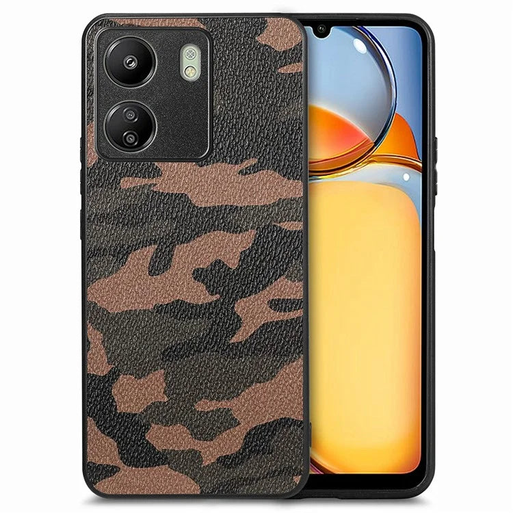 For Xiaomi Redmi 13C 4G / Poco C65 4G Cell Phone Case Camouflage Drop-proof Cover with Precise Lens Cutout