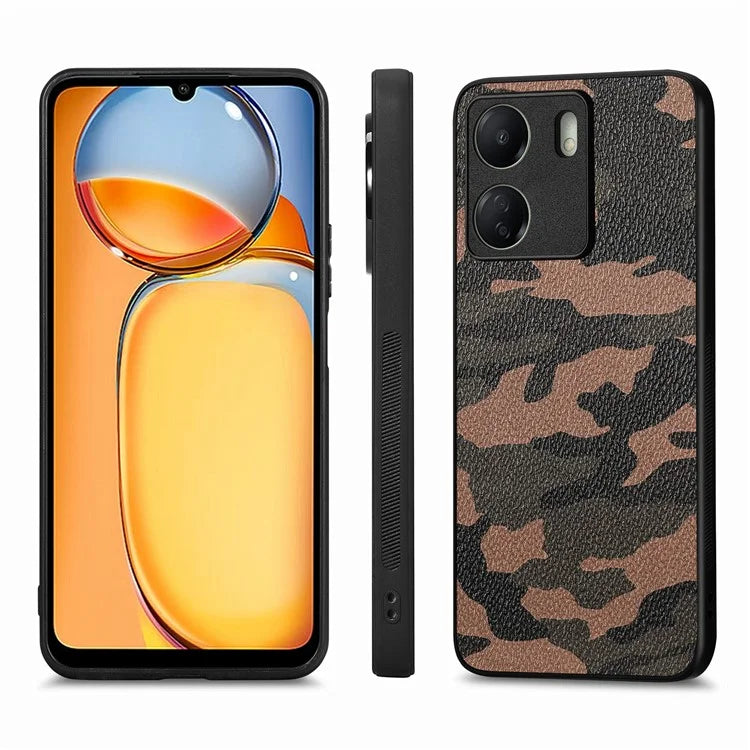 For Xiaomi Redmi 13C 4G / Poco C65 4G Cell Phone Case Camouflage Drop-proof Cover with Precise Lens Cutout
