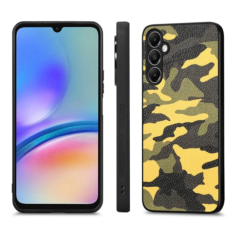 For Samsung Galaxy A05s 4G Case PU Leather+PC+TPU Lens Protection Phone Cover