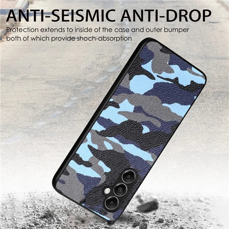 For Samsung Galaxy A05s 4G Case PU Leather+PC+TPU Lens Protection Phone Cover