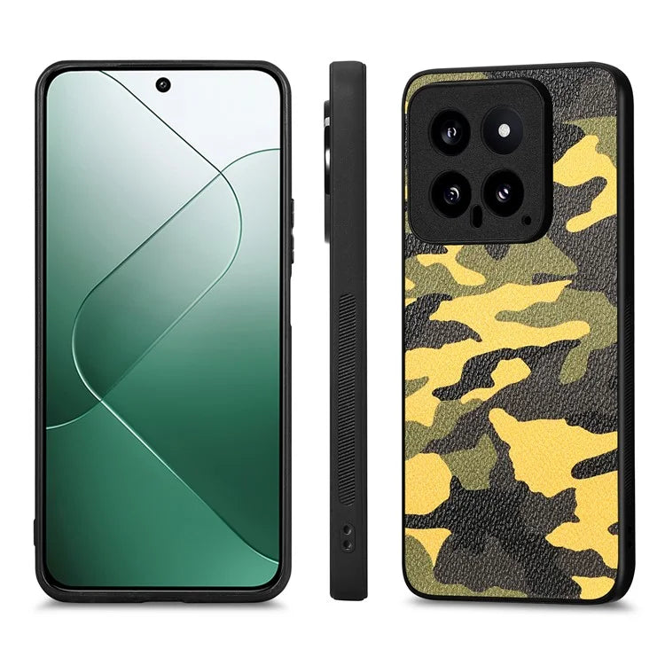 For Xiaomi 14 Case Camouflage Pattern Precise Lens Cutout Phone Protector