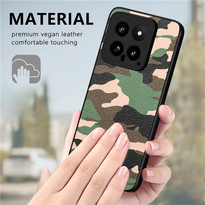 For Xiaomi 14 Case Camouflage Pattern Precise Lens Cutout Phone Protector