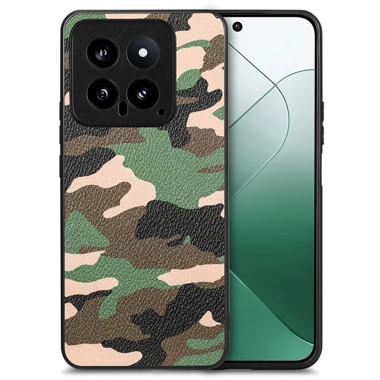 For Xiaomi 14 Case Camouflage Pattern Precise Lens Cutout Phone Protector