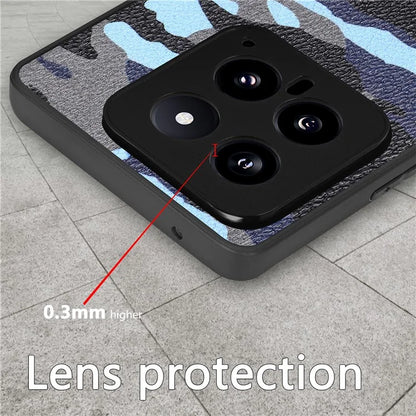 For Xiaomi 14 Case Camouflage Pattern Precise Lens Cutout Phone Protector