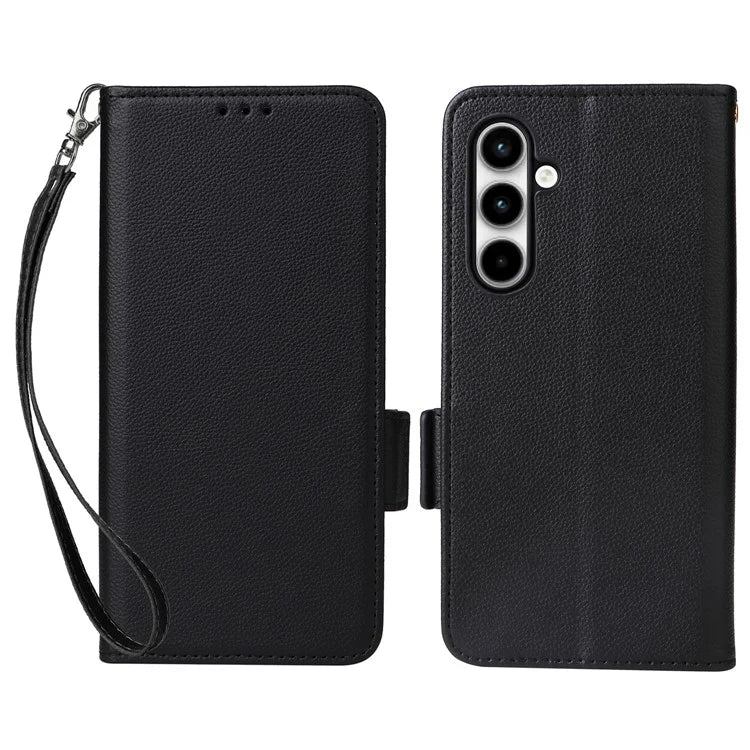 For Samsung Galaxy A35 5G Lychee Texture Leather Case with Wallet Card Slots